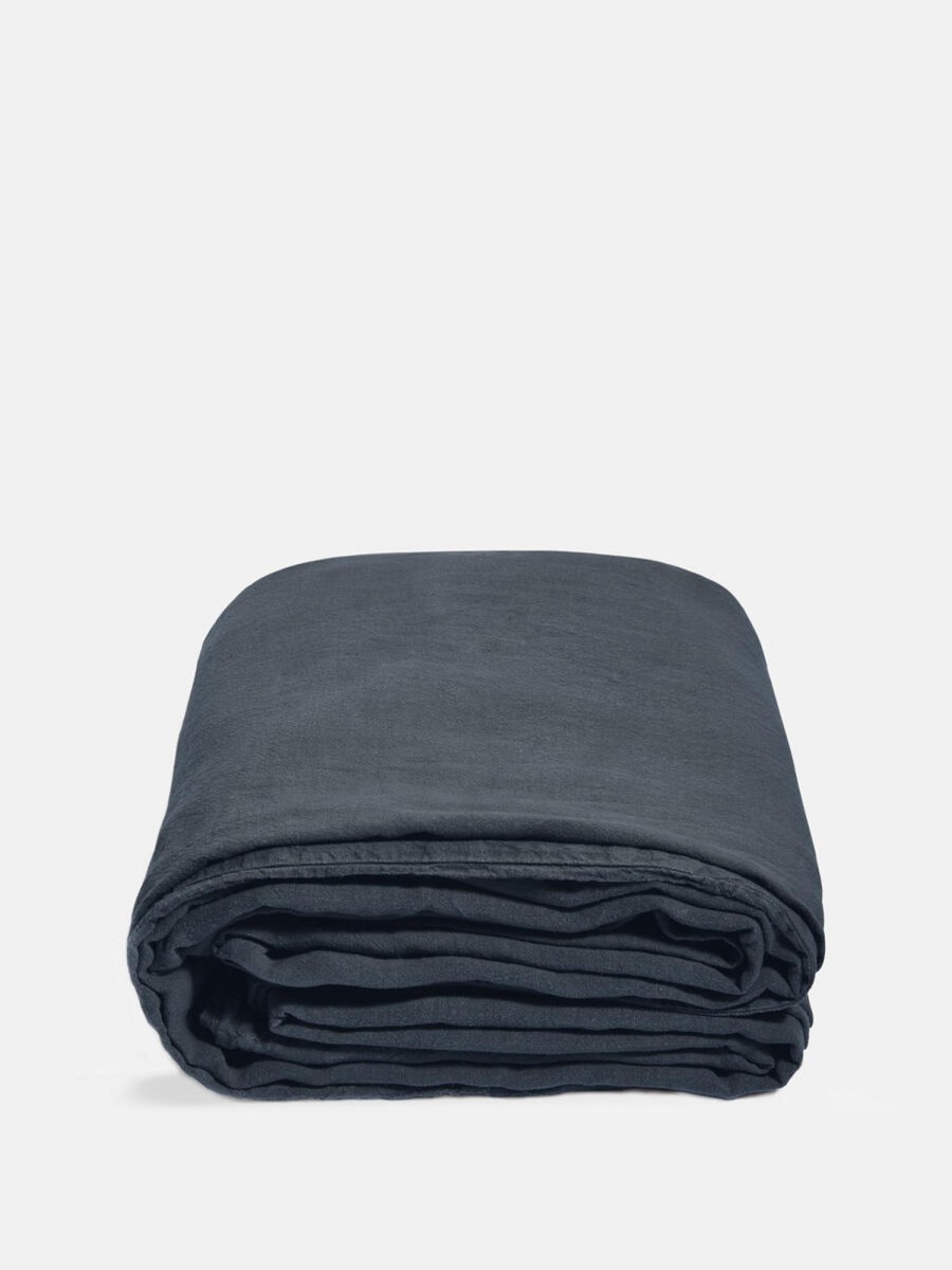 Textiles Soho Home | Luna Linen Duvet Cover Navy