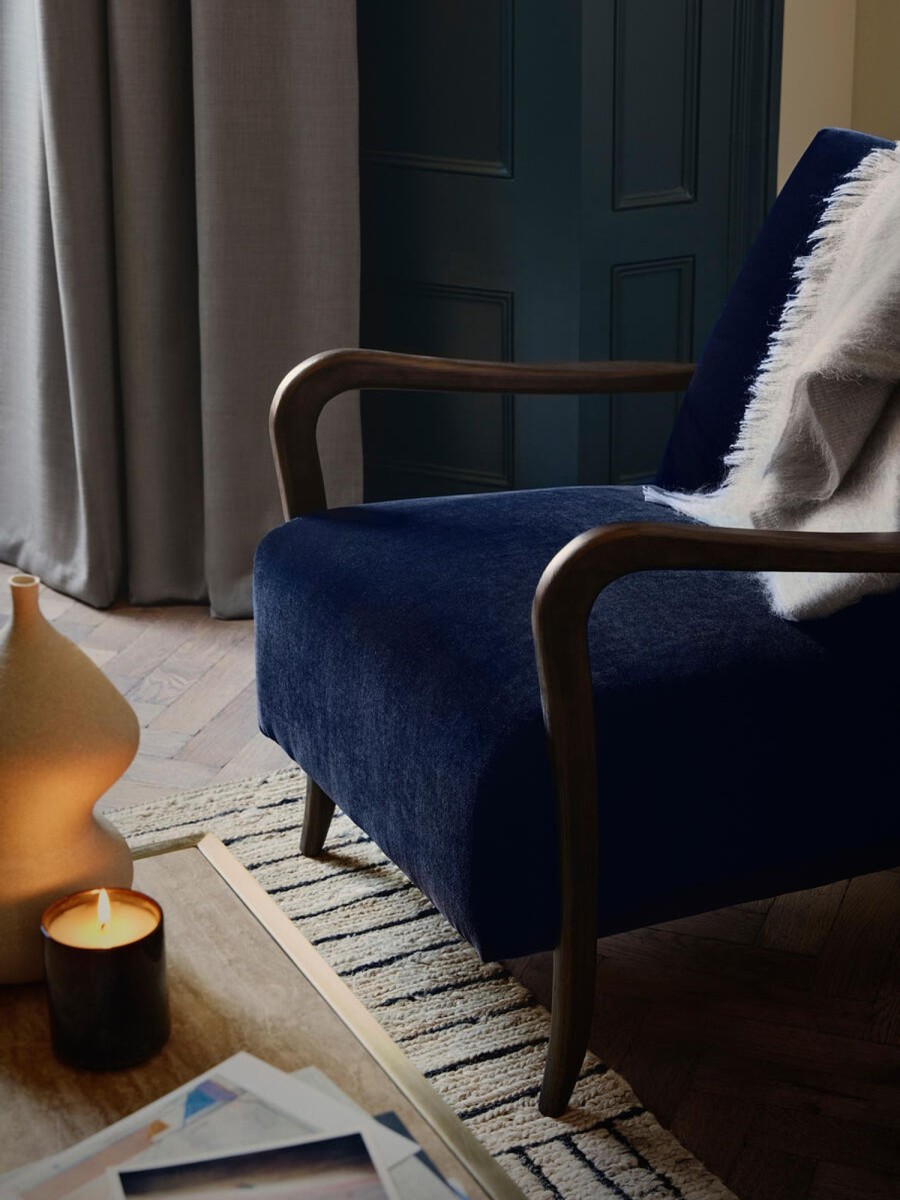 Furniture Soho Home | Holland Armchair Indigo