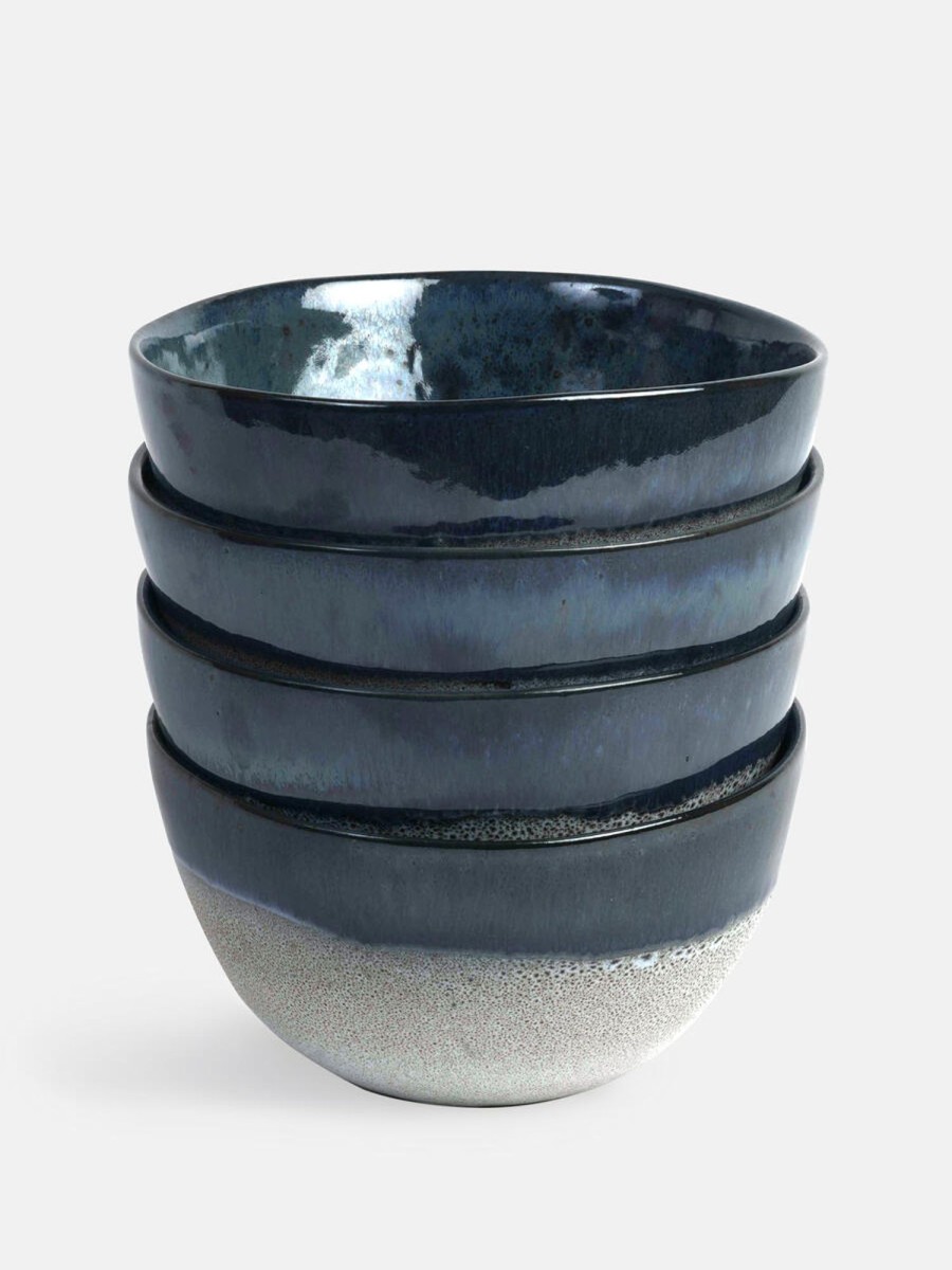 Dining Soho Home | Nero Cereal Bowl, Blue, Set Of Four