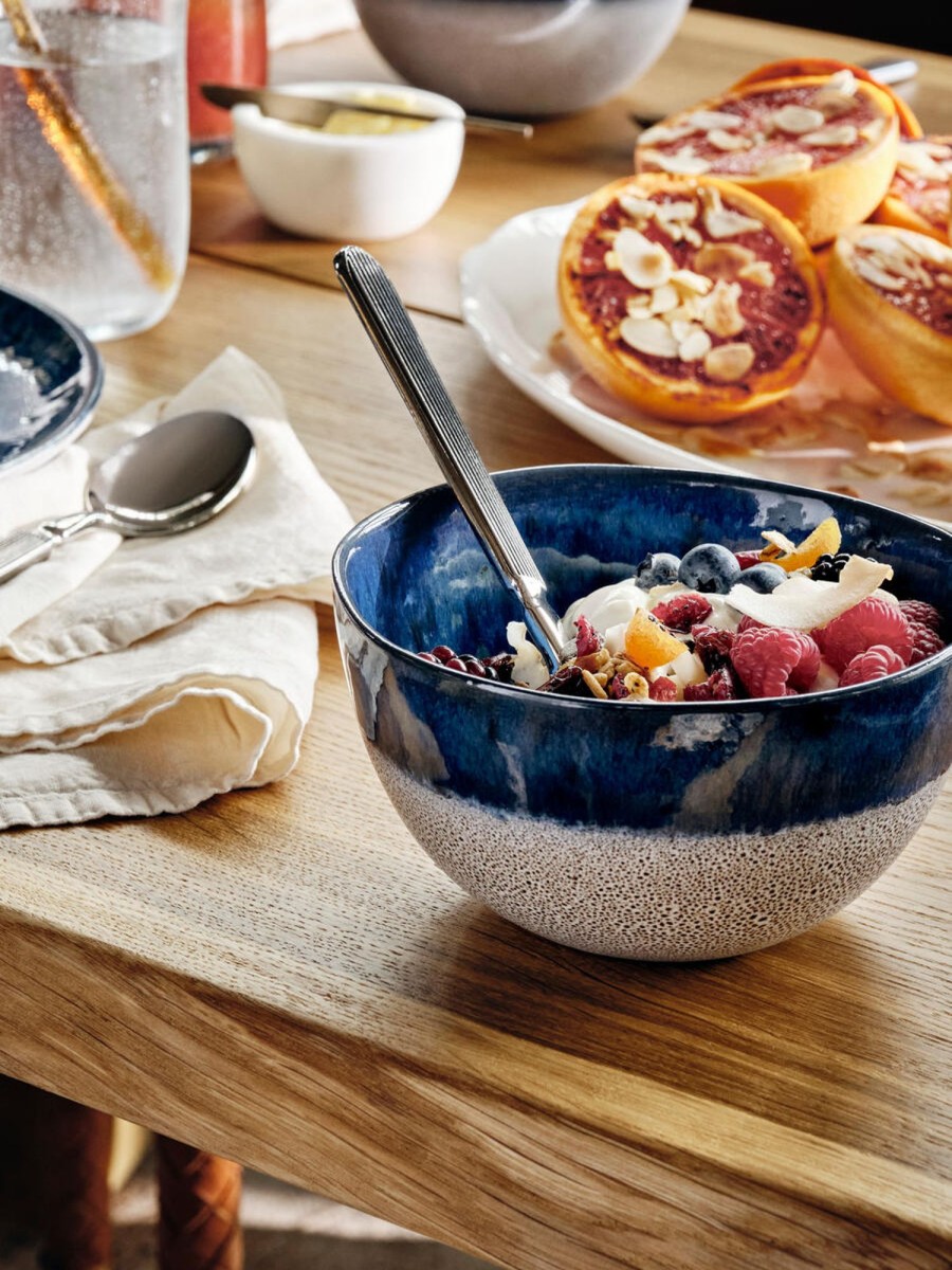 Dining Soho Home | Nero Cereal Bowl, Blue, Set Of Four