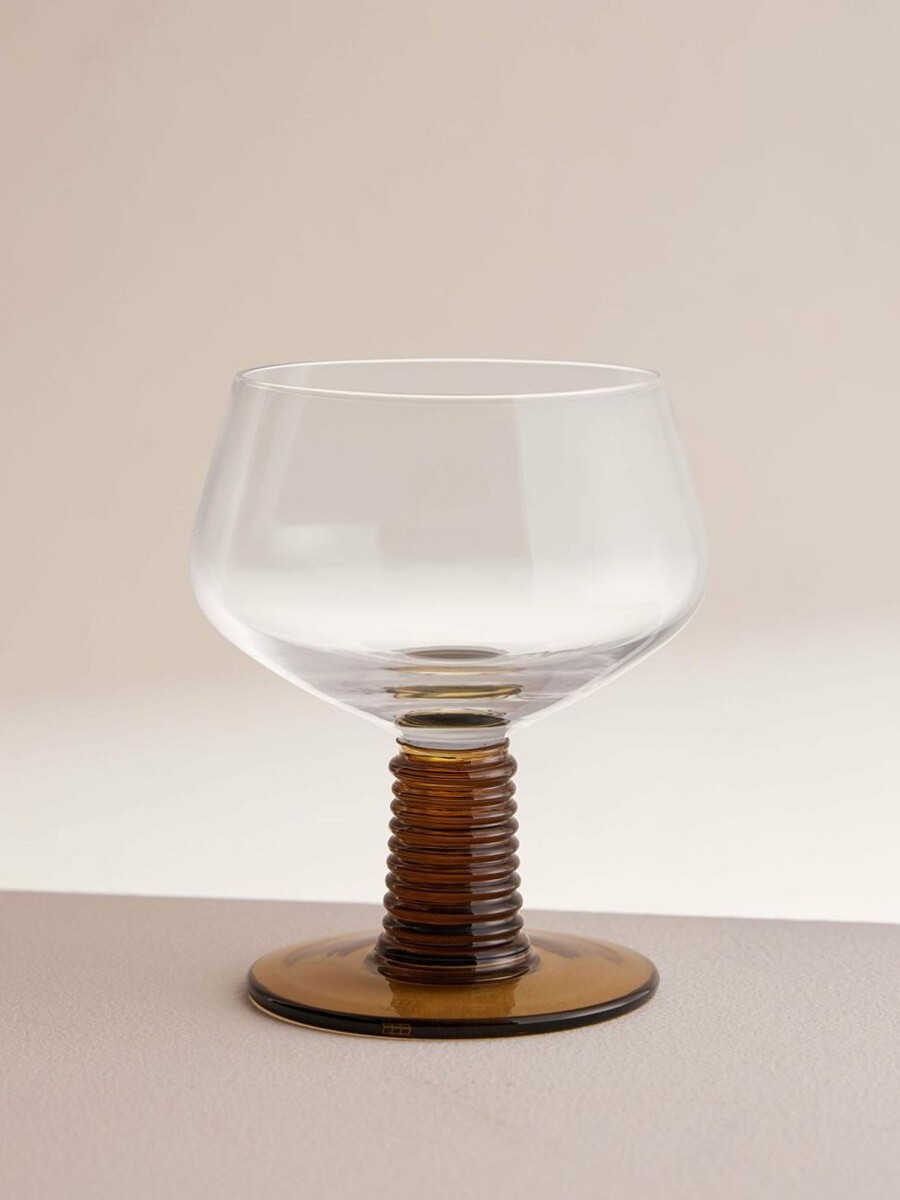 Dining Soho Home | Bennett Coupe Glass, Sepia, Set Of Four