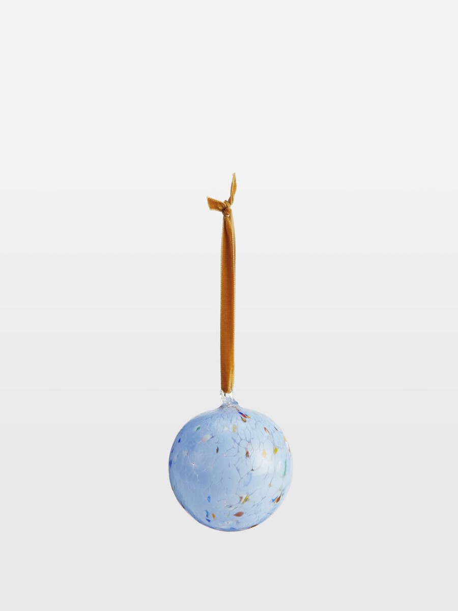 Decor Soho Home | Murano Glass Confetti Bauble, Blue