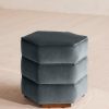 Furniture Soho Home | Lyla Footstool Grey Blue