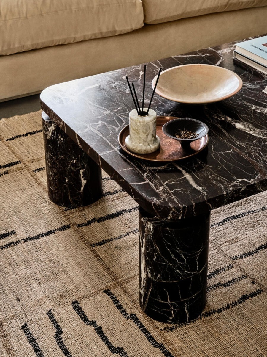 Furniture Soho Home | Carter Coffee Table, Rosso Levanto Marble