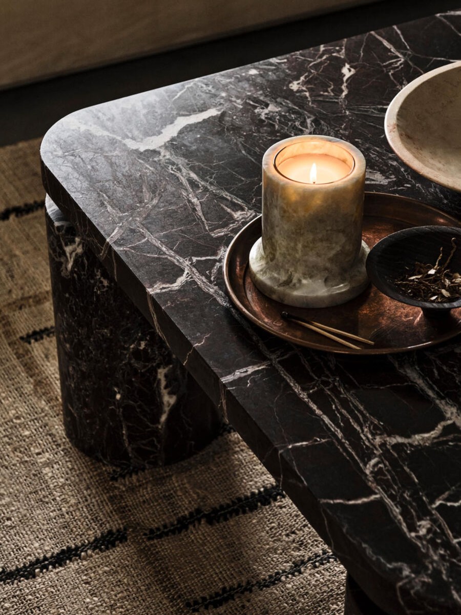 Furniture Soho Home | Carter Coffee Table, Rosso Levanto Marble