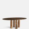 Furniture Soho Home | Ilario Dining Table, Dark Emperador Marble