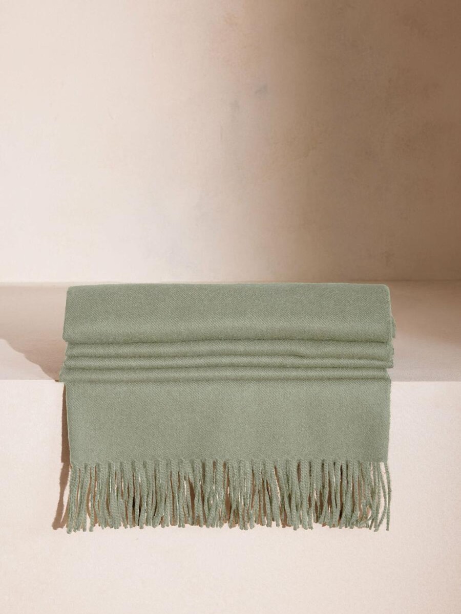 Textiles Soho Home | Maria Alpaca Throw Sage