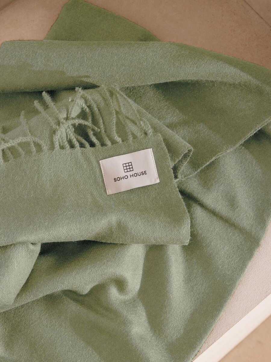 Textiles Soho Home | Maria Alpaca Throw Sage