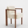 Furniture Soho Home | Aria Dining Chair, Boucle, Cream