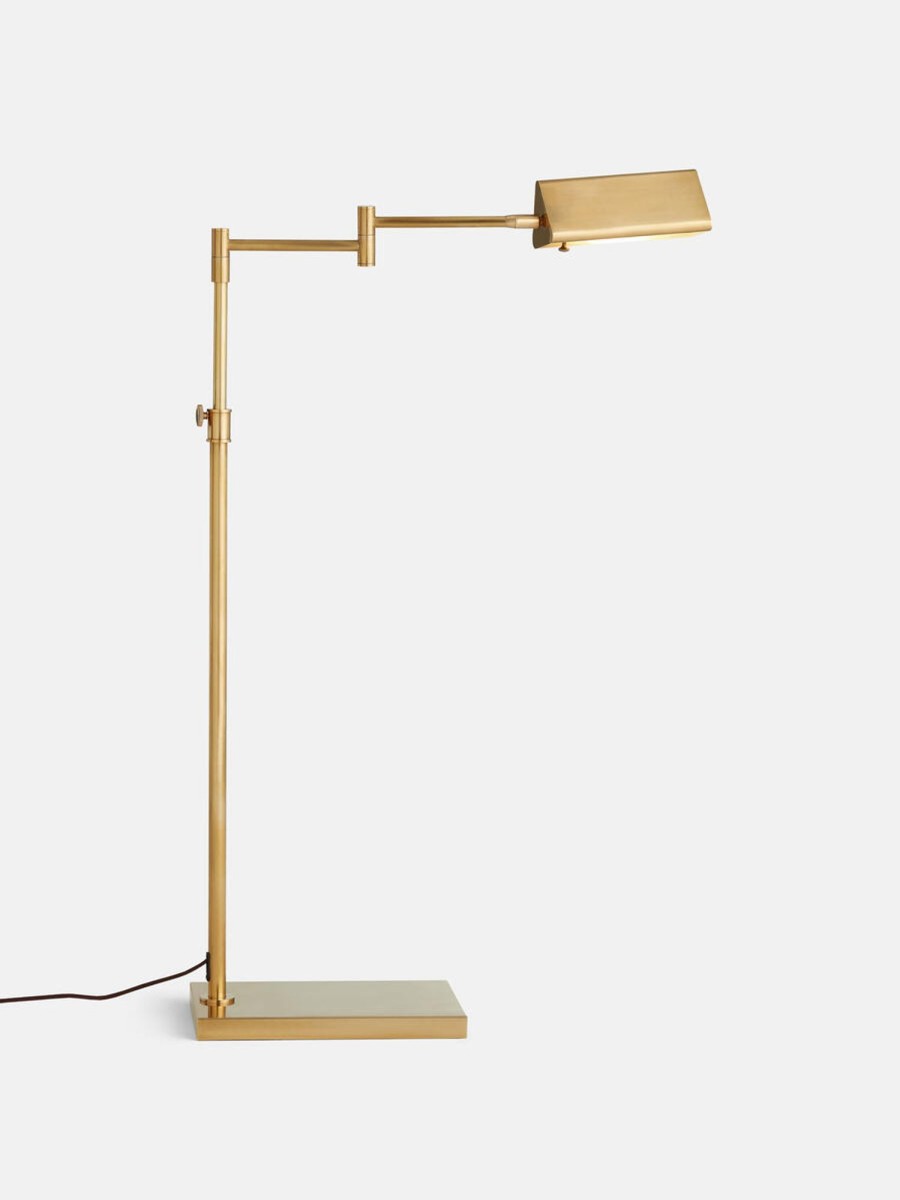 Lighting Soho Home | Selina Task Floor Lamp, Brass