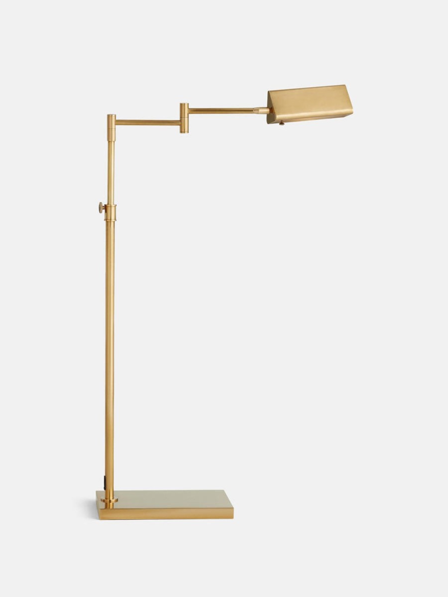 Lighting Soho Home | Selina Task Floor Lamp, Brass