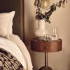 Furniture Soho Home | Filip Bedside Table, Dark Emperador Marble