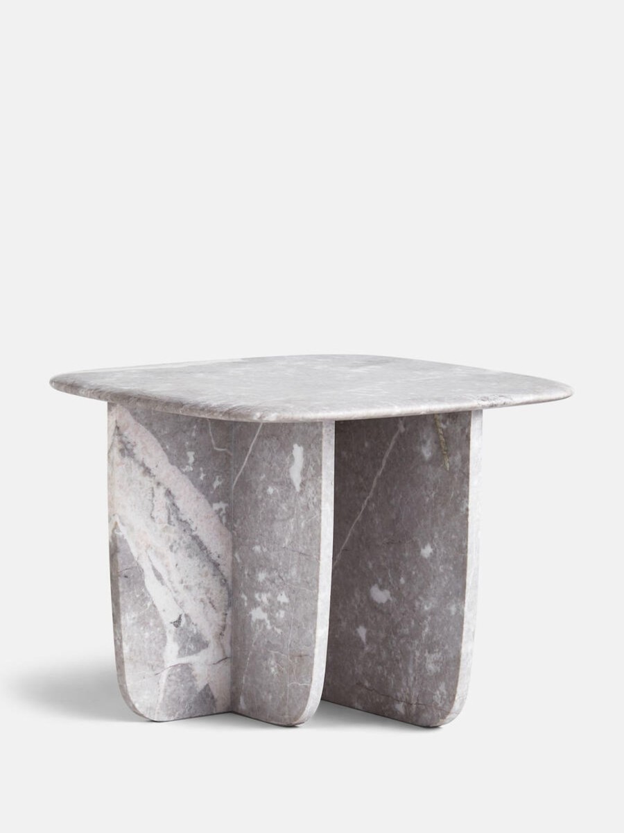 Furniture Soho Home | Fawsley Side Table, Grey Emperador Marble