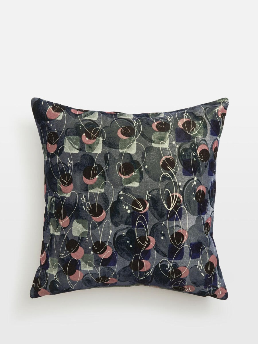 Textiles Soho Home | Alice Square Cushion, Navy