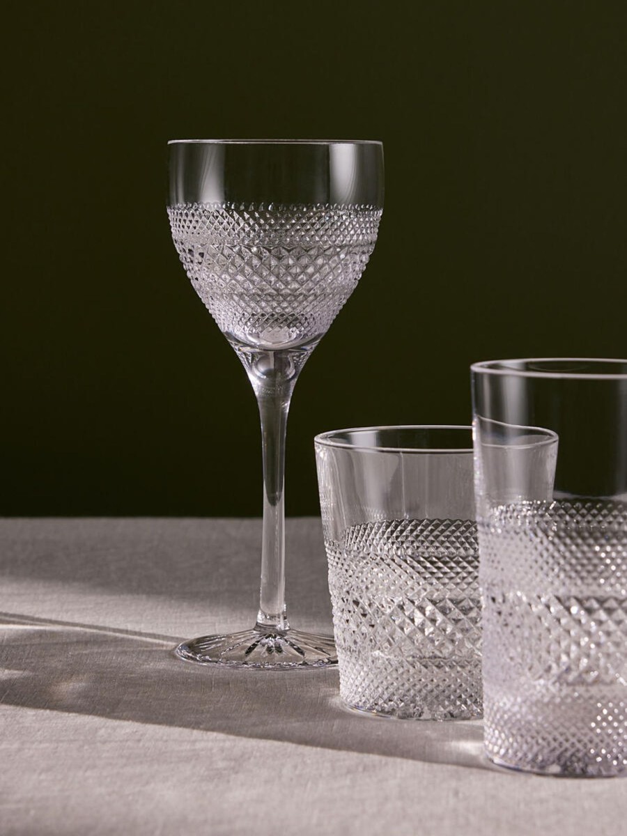 Dining Soho Home | Huxley Cut Crystal Wine Glass, Set Of Four