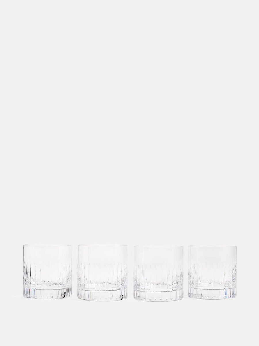 Dining Soho Home | Roebling Cut Crystal Rocks Glass, Set Of Four