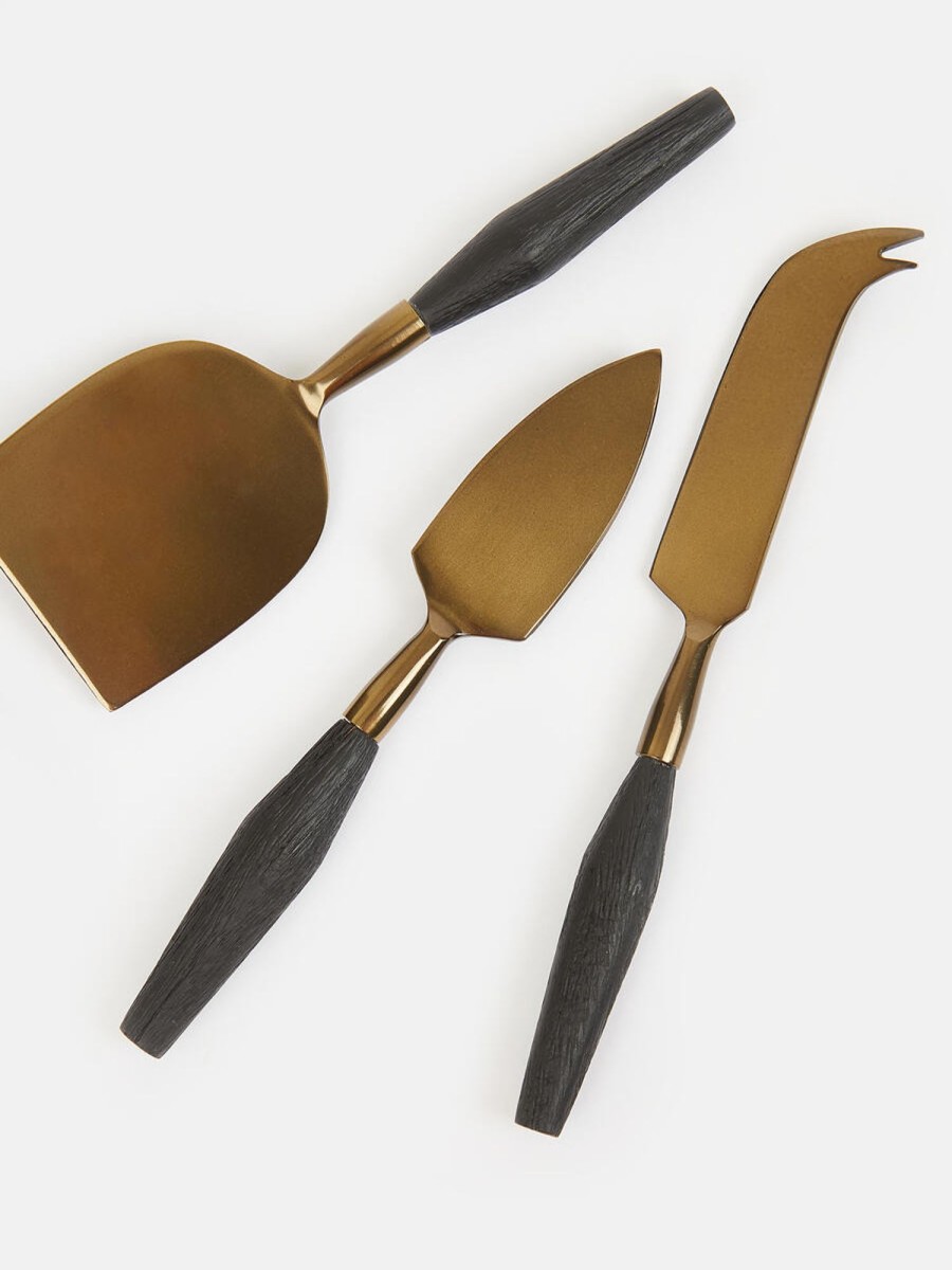 Dining Soho Home | Cresswell Black Mango & Antique Bronze Cheese Set