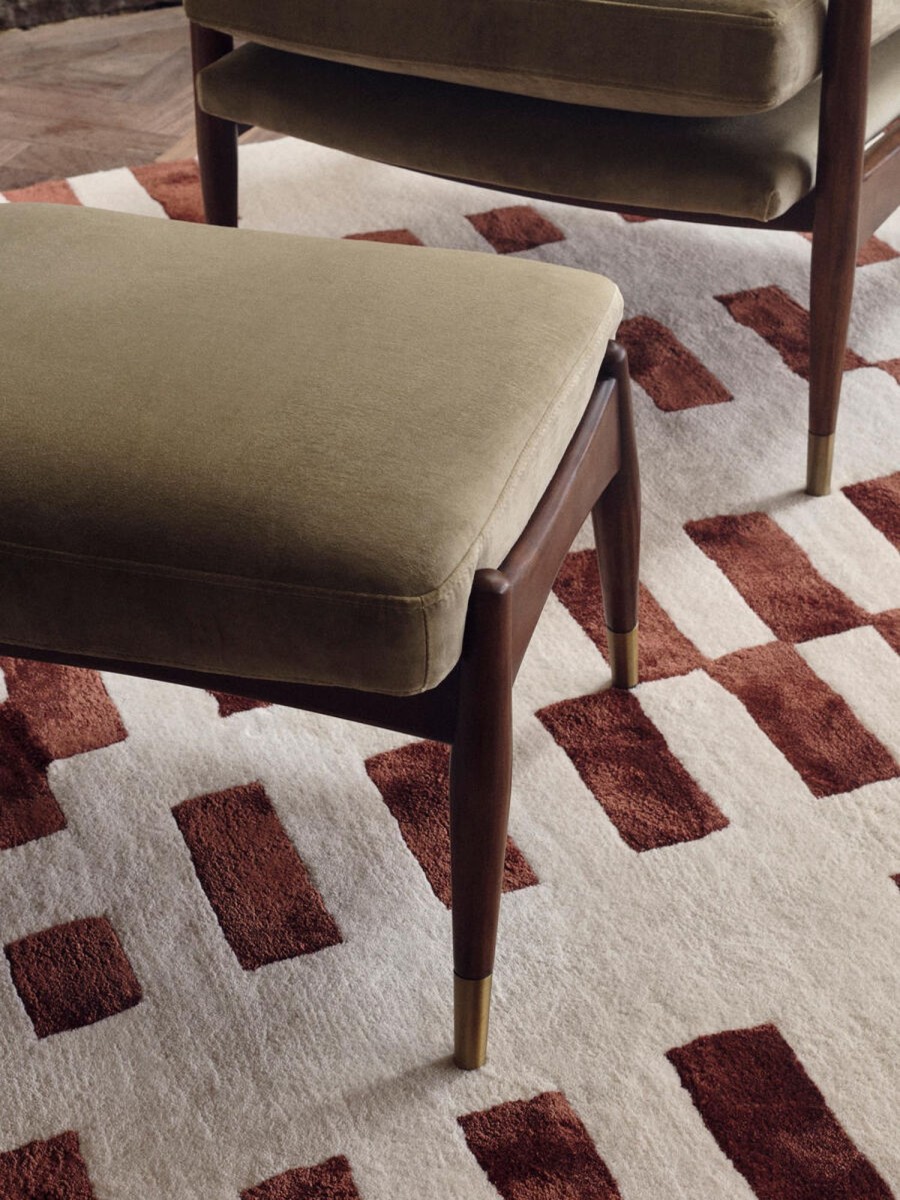 Textiles Soho Home | Raya Rug, Rust