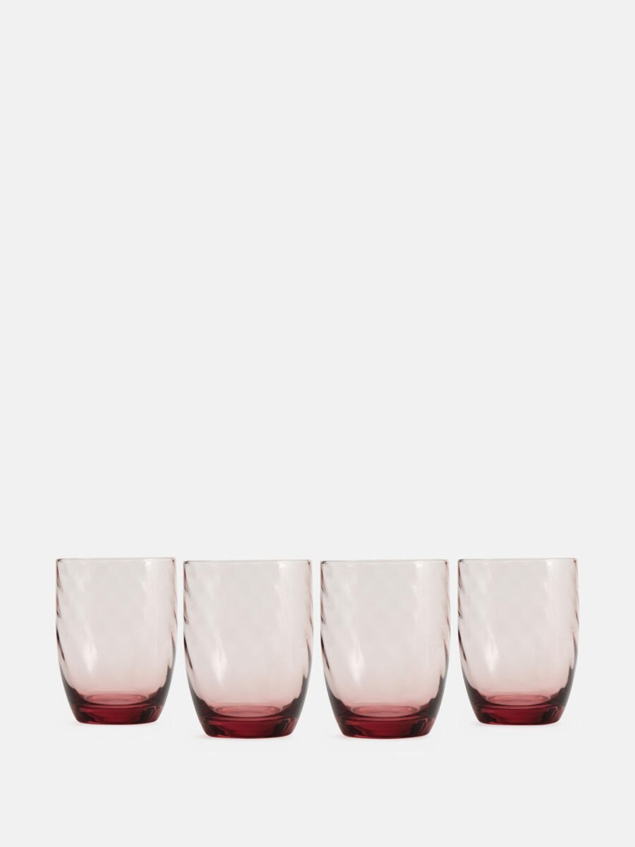 Dining Soho Home | Rosendale Water Glass, Set Of Four Amethyst