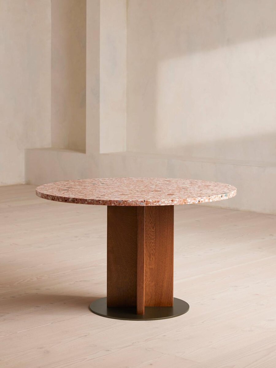 Furniture Soho Home | Dalmati Outdoor Dining Table, Red Terrazzo