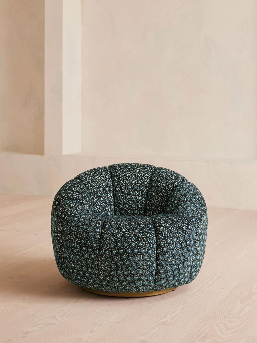 Furniture Soho Home | Garret Armchair, Pierre Frey, Nimpheas