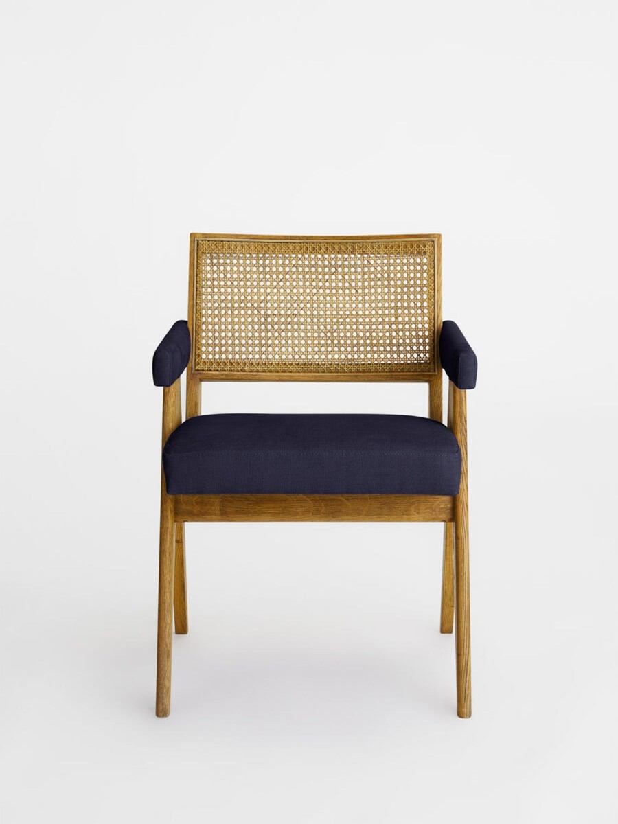 Furniture Soho Home | Hayward Dining Chair With Arms Indigo