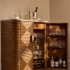 Furniture Soho Home | Kingsley Bar Cabinet, Grey Emperador Marble