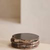 Dining Soho Home | Balfern Petrified Wood Coasters, Set Of Four, Black