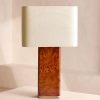 Lighting Soho Home | Remi Rectangle Table Lamp, Mappa Burl