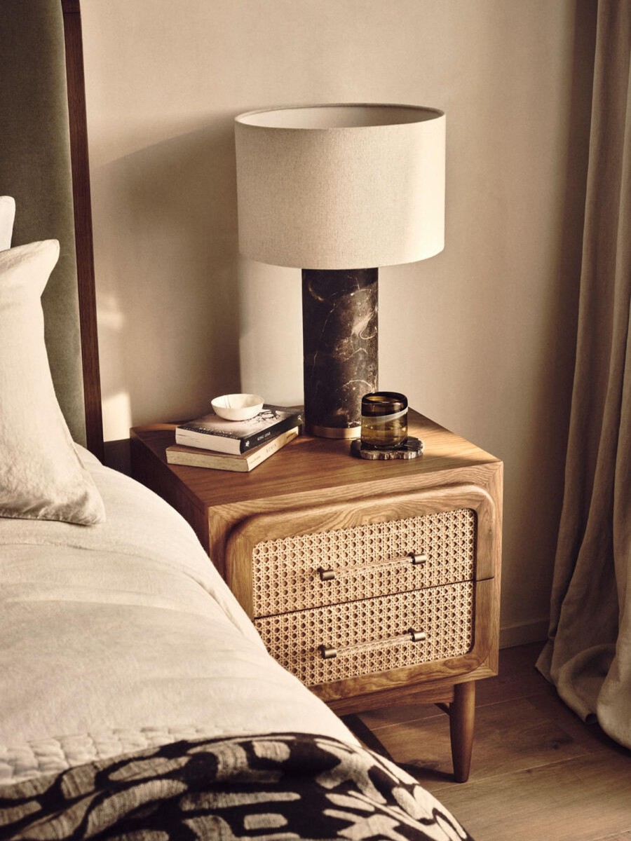 Furniture Soho Home | Oscar Cane & Oak Bedside Table