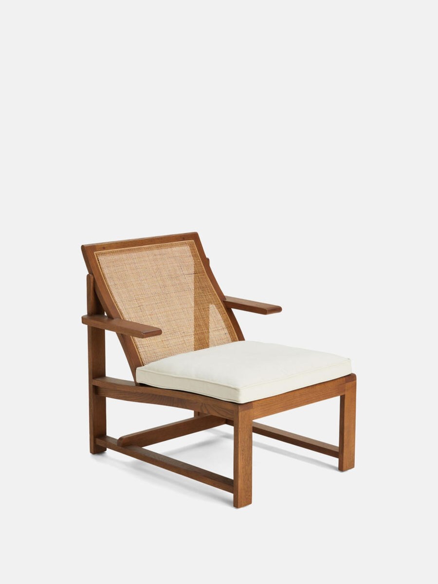 Furniture Soho Home | Nia Cane Chair, Linen, Natural