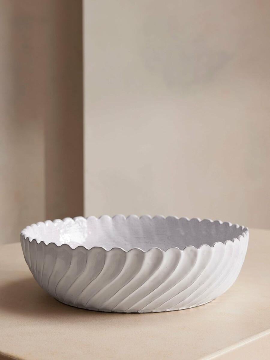 Dining Soho Home | Hillcrest Serving Bowl, White, Extra Large