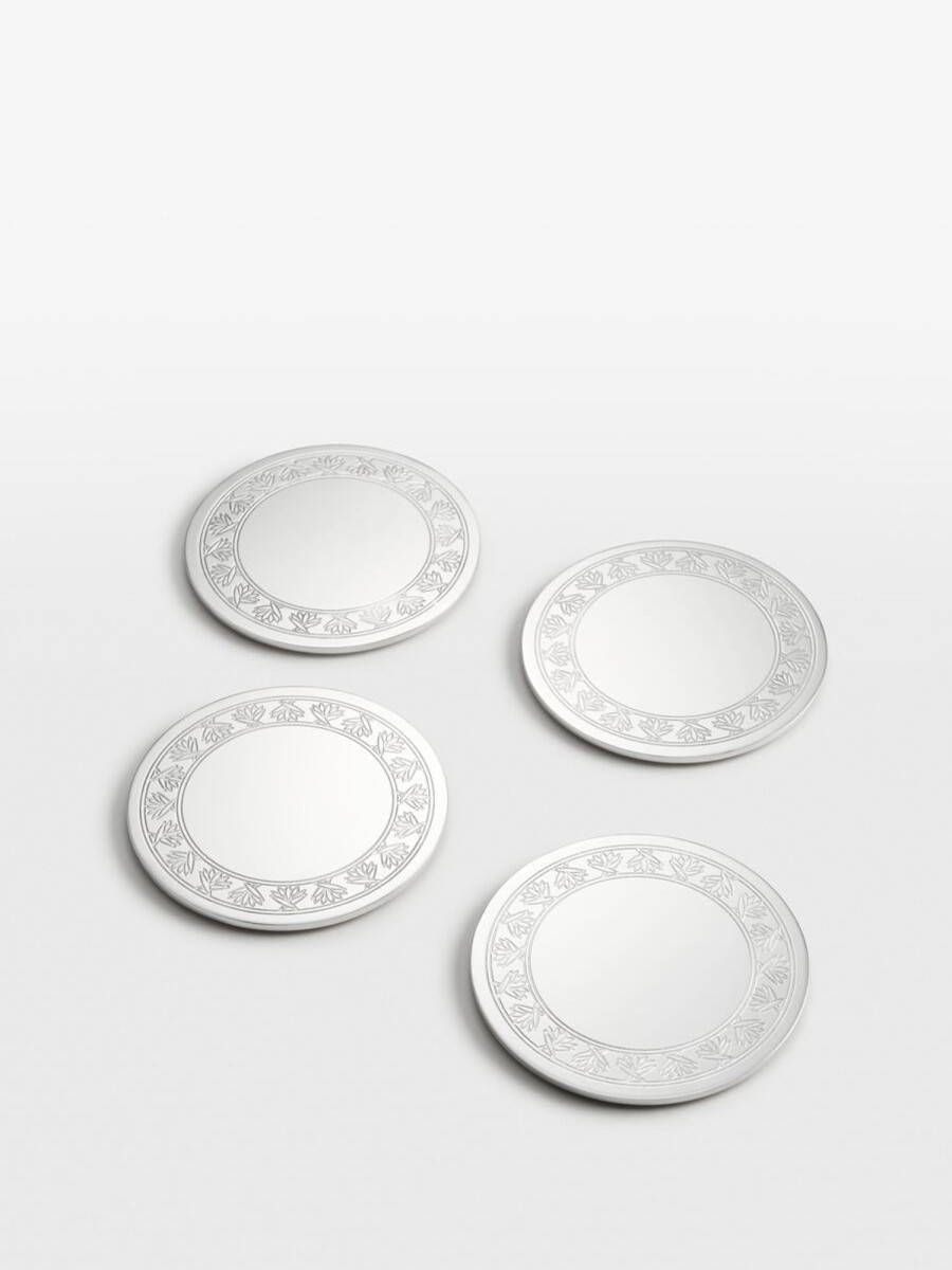 Dining Soho Home | Rochester Engraved Silver Coasters, Set Of Four