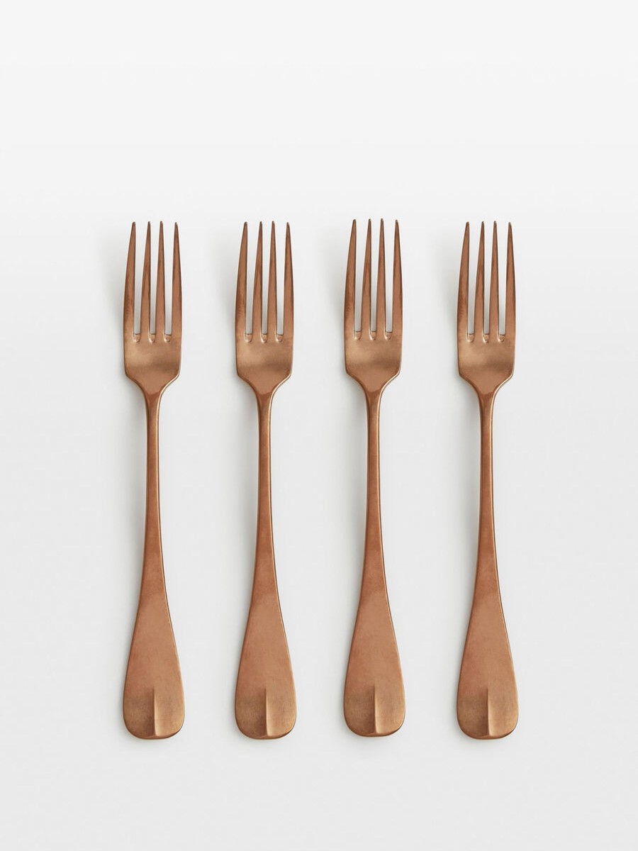 Dining Soho Home | Stonewashed Rose Gold Cutlery Collection