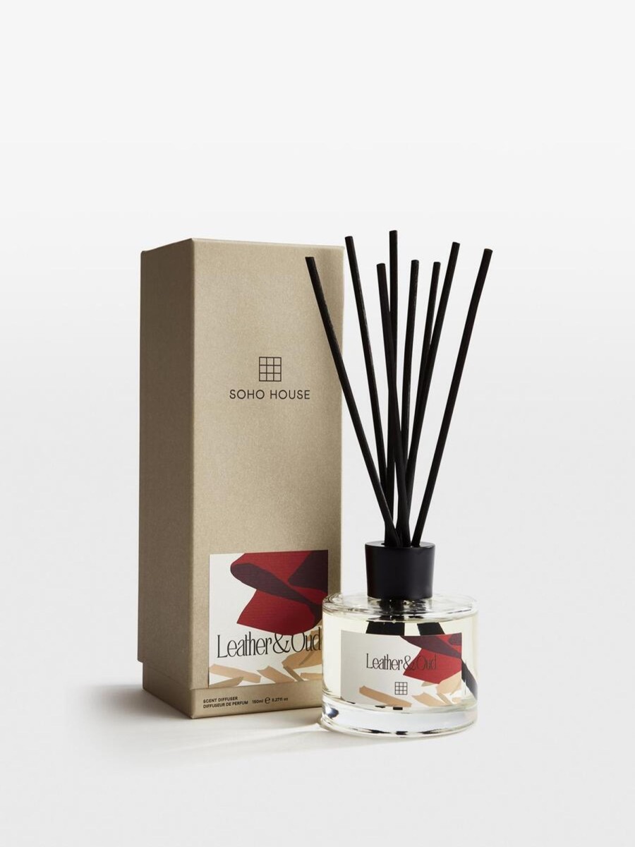 Home Fragrance Soho Home | Limited Edition Bassett Leather & Oud Diffuser, 150Ml